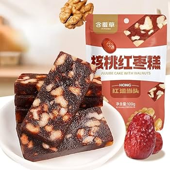 Amazon | 正宗核桃枣糕100g/袋 特产小吃糕点 红枣核桃糕软糖